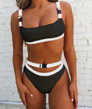 2019 Sexy White/Red High Cut Out Biquini