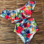 2019 Sexy bikini Set High Waist Swimwear Women Striped Biquini