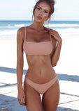 Popular Solid Sexy Swimming Suit For Women