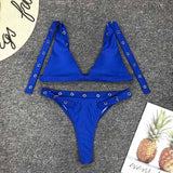 Neon Adjustable Bikini 2019 Sexy Thong Swimsuits For Woman Push Up Swimming Suit